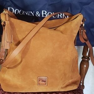 Dooney & Bourke suede leather Dixon hobo